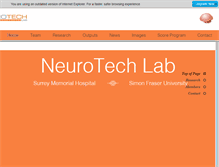Tablet Screenshot of neurotechlab.com